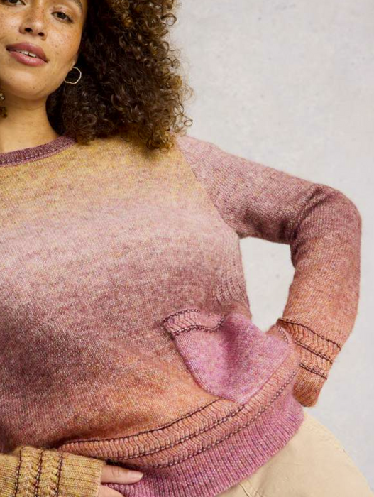 White Stuff Women's Lilbet Jumper In Brown Multi