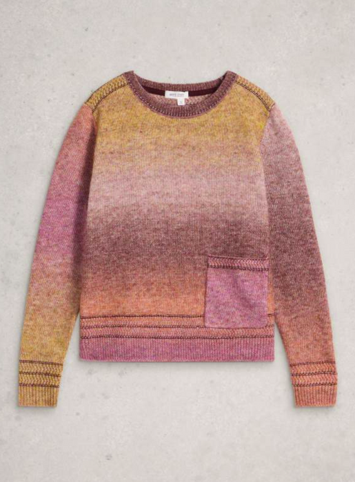 White Stuff Women's Lilbet Jumper In Brown Multi