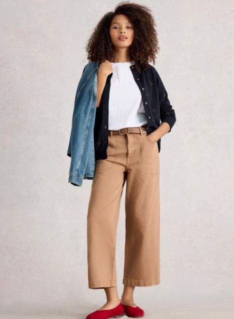 White Stuff Women's Lulu Embroidered Cardi In Navy Multi