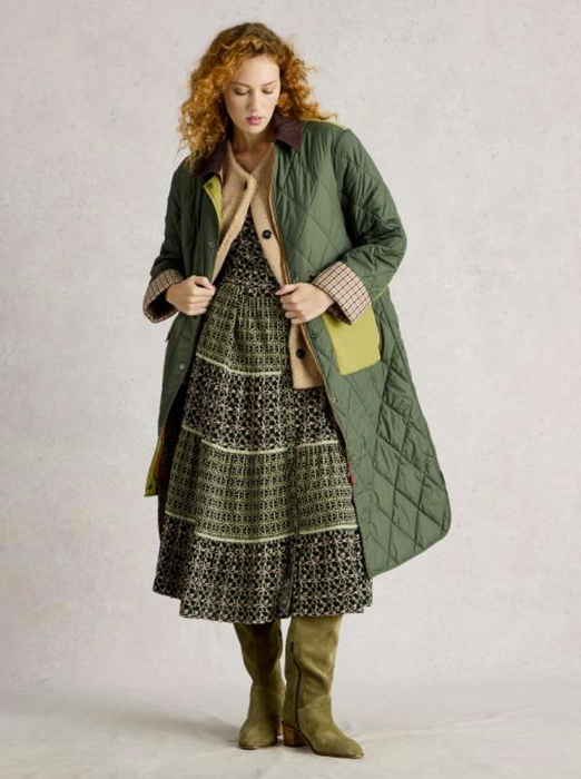 White Stuff Women's Mabel Mixed Print Regular Dress In Black Multi