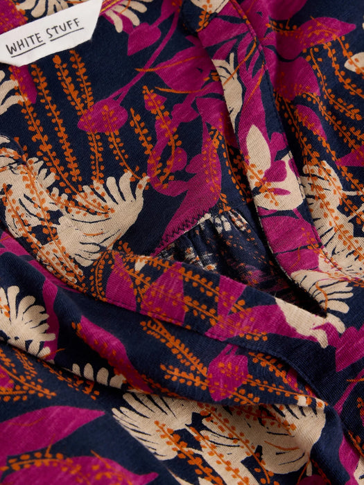 White Stuff Women's Marta Long Sleeve Tunic In Navy Print