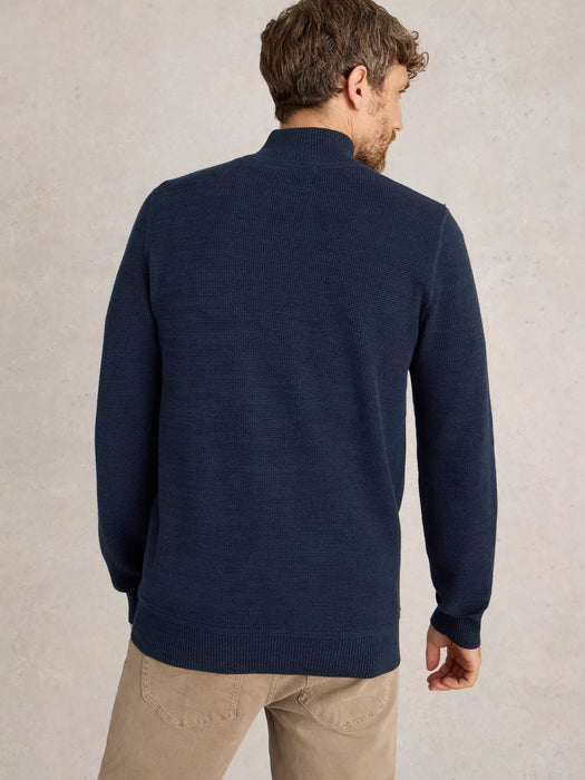 White Stuff Men's Attadale Funnel Neck Jumper In Dark Navy
