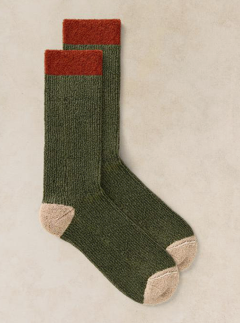 White Stuff Men's Cord Look Ankle Sock In Dark Green