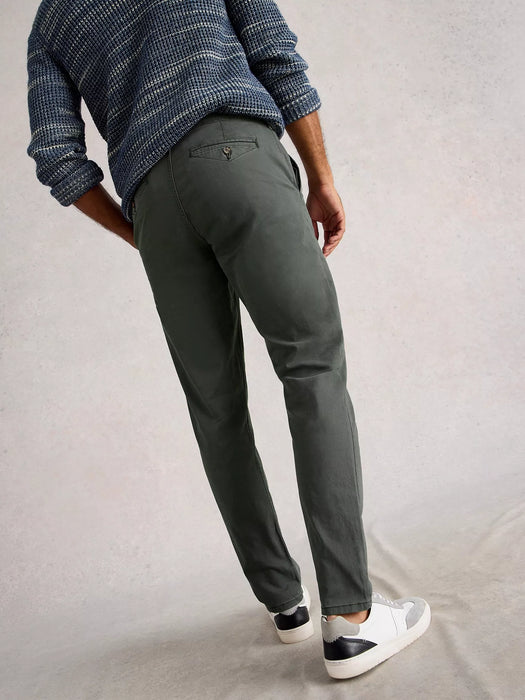 White Stuff Men's Green Sutton Chino Trousers In Dark Grey