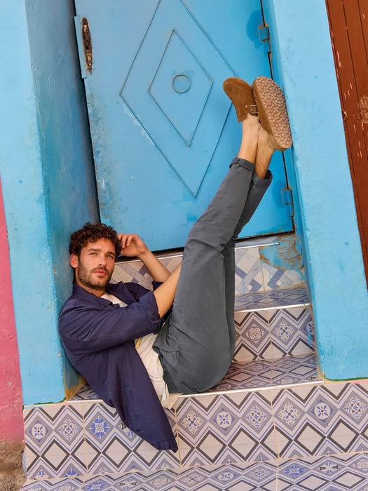 White Stuff Men's Green Sutton Chino Trousers In Dark Grey