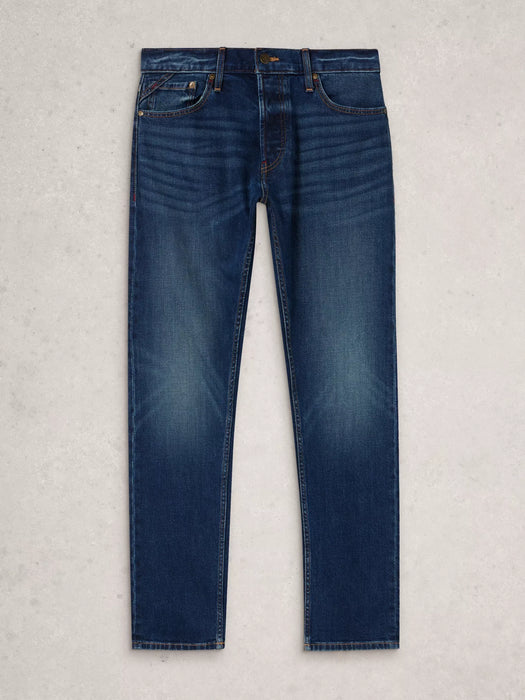 White Stuff Men's Small Eastwood Straight Jean In Mid Denim