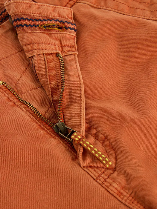 White Stuff Halsall Organic Cargo Short In Mid Orange