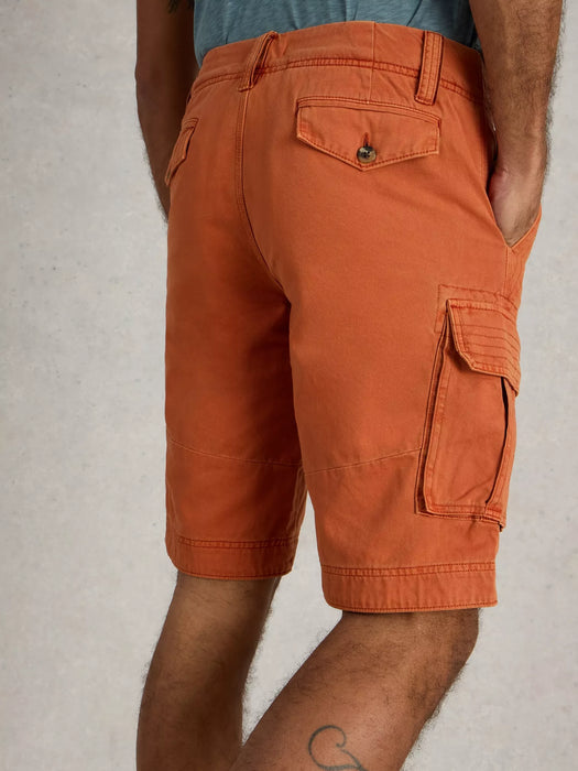 White Stuff Halsall Organic Cargo Short In Mid Orange