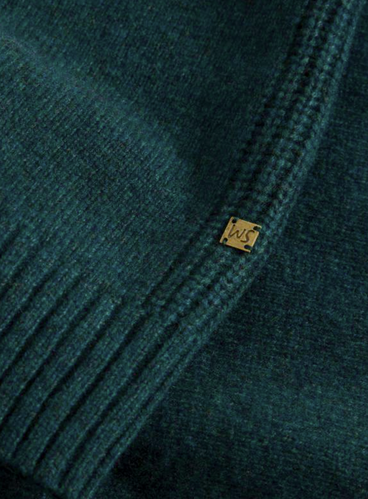 White Stuff Men's Milton Lambswool Henley In Dark Green