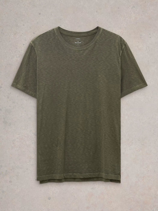 White Stuff Men's Abersoch Short Sleeve Tee In Khaki Green