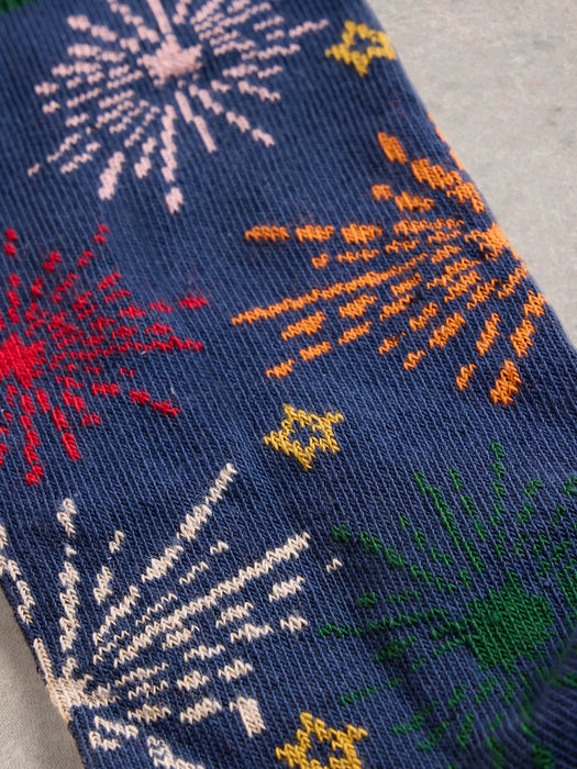 White Stuff Men's Celebration Sock In A Cracker In Navy Multi