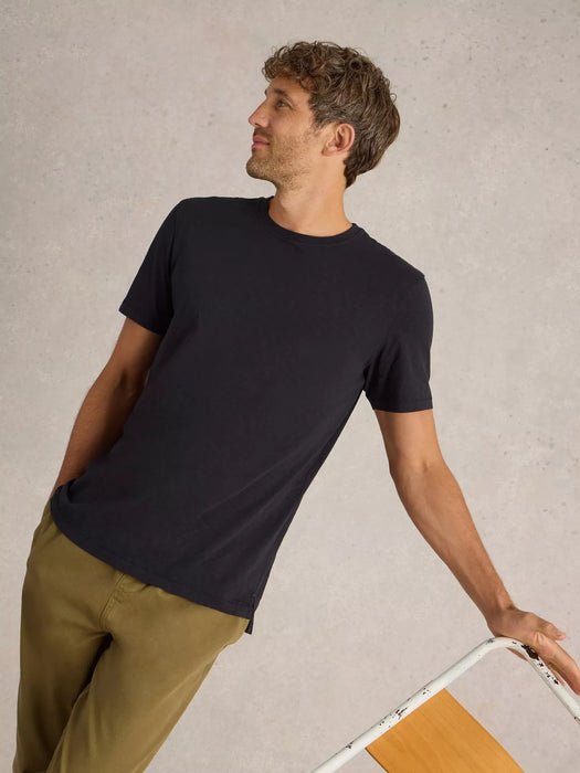 White Stuff Men's Abersoch Short Sleeve Tee In Black