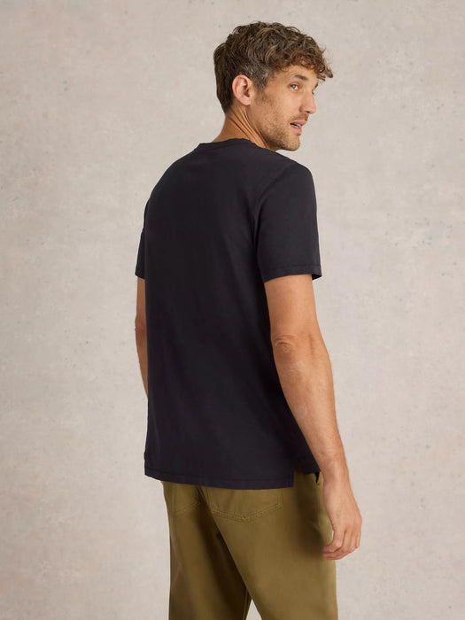 White Stuff Men's Abersoch Short Sleeve Tee In Black