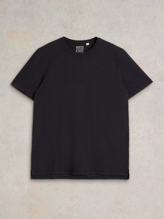 White Stuff Men's Abersoch Short Sleeve Tee In Black