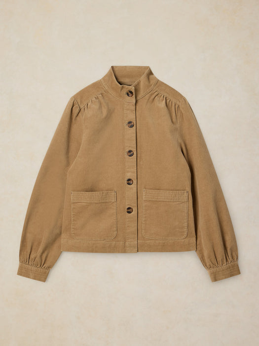 White Stuff Mila Cord Jacket In Light Green