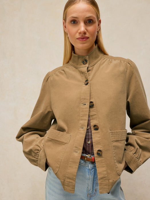White Stuff Mila Cord Jacket In Light Green