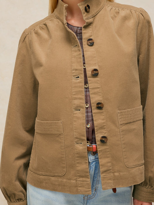 White Stuff Mila Cord Jacket In Light Green