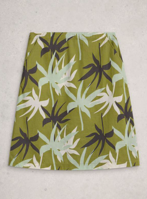 White Stuff Women's Nell Printed Reversible Skirt In Navy Multi