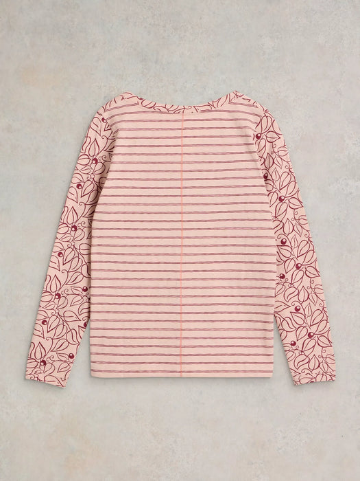 White Stuff Women's Nelly long Sleeve Tee In Pink Print