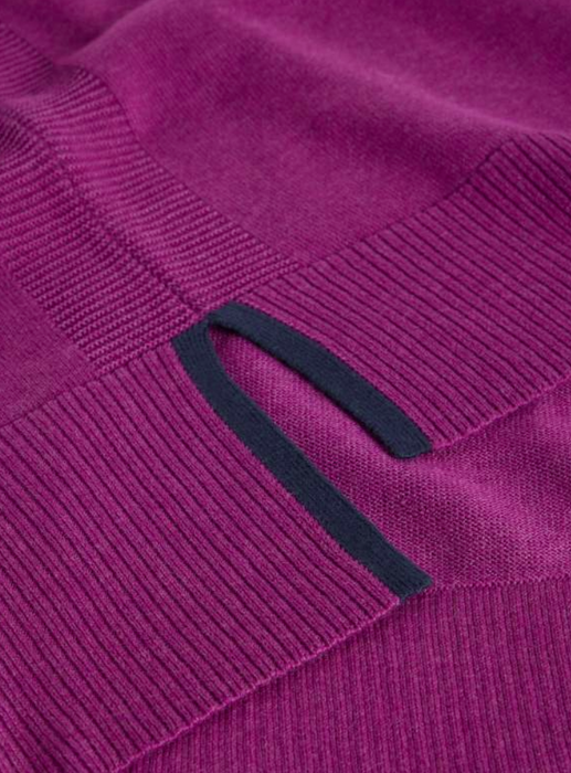 White Stuff Women's Olive Long Sleeve Crew Jumper In Dark Plum