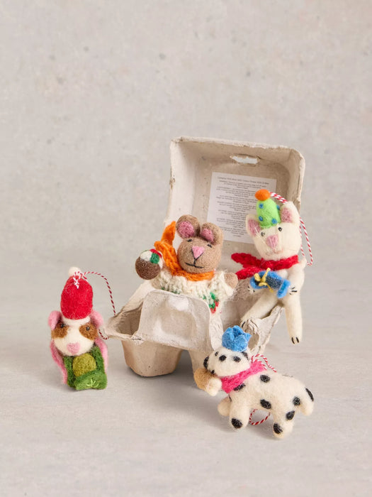 White Stuff Pet Pals Egg Box In White Multi