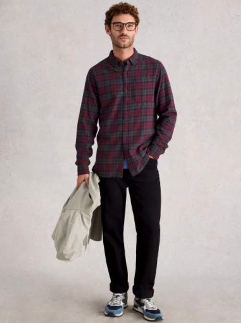 White Stuff Men's Blackwatch Check In Red Multi