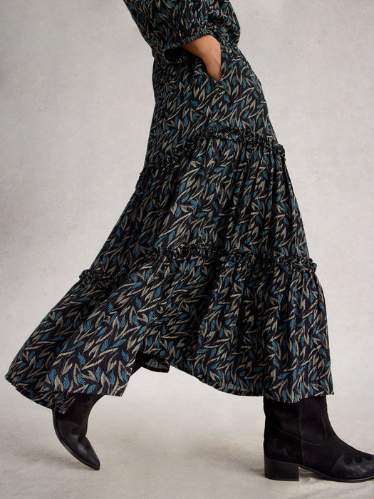 White Stuff Women's Remi Metallic Dress In Black Multi