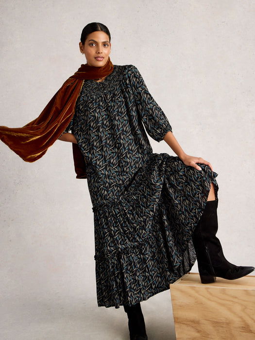 White Stuff Women's Remi Metallic Top In Black Multi