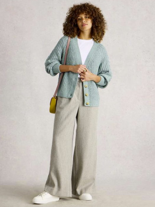 White Stuff Women's Sally Slub Cardigan In Dust Green