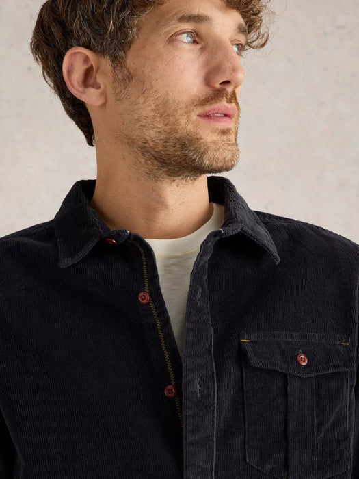 White Stuff Men's Griffin Cord Shirt In Dark Box