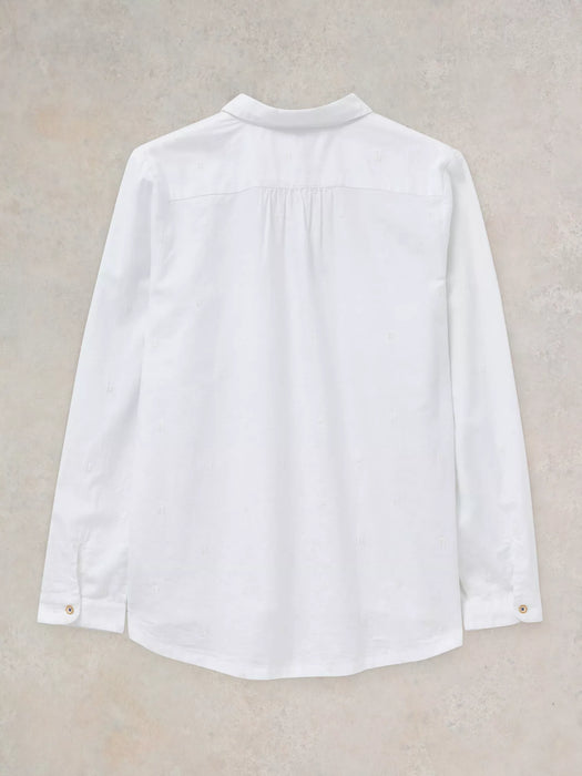 White Stuff Women's Sophie Organic Cotton Shirt In Pale Ivory