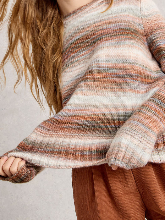 White Stuff Women's Sabrina Spacedye Jumper In Natural Multi
