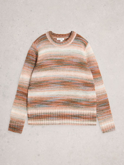 White Stuff Women's Sabrina Spacedye Jumper In Natural Multi