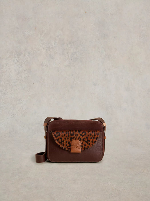 White Stuff Women's Lola Leather Camera Bag In Brown Multi