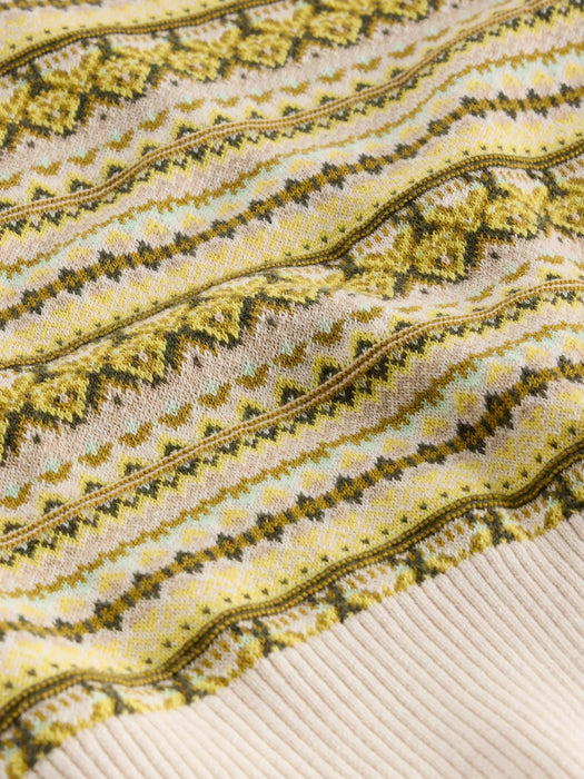 White Stuff Women's Fairisle Stripe Tank In Chartreuse Multi