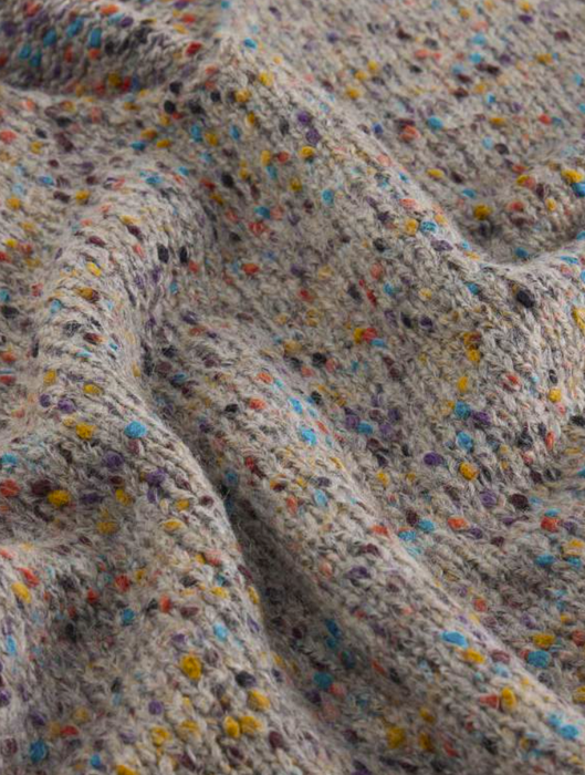 White Stuff Women's Texture V Neck In Light Natural