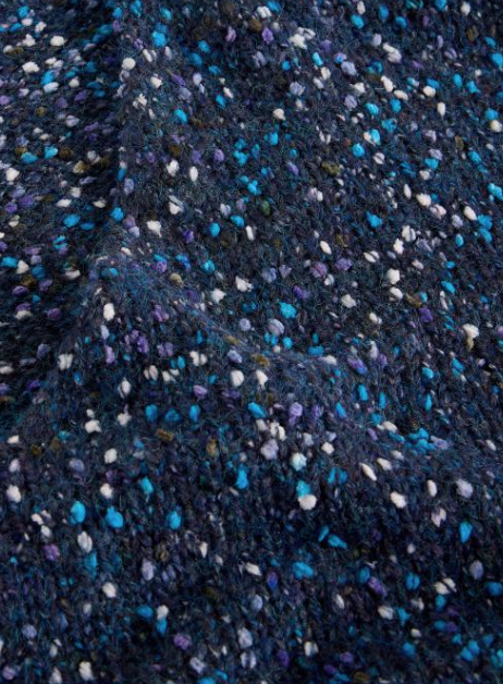 White Stuff Women's Texture V Neck In Dark Navy