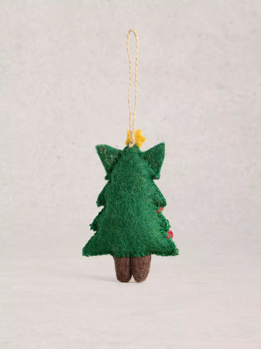 White Stuff Tree Cat Hanging Decoration