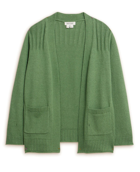 White Stuff Women's Mid Green Tula Cardi