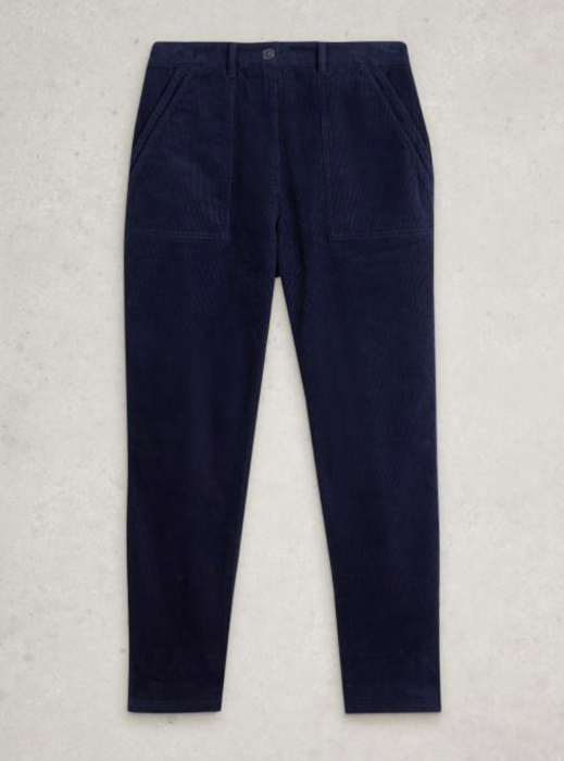 White Stuff Women's Twister Cord Trouser In Dark Navy