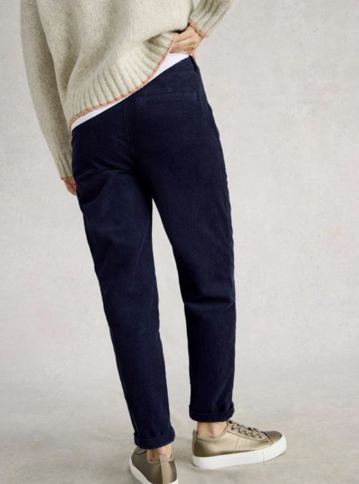 White Stuff Women's Twister Cord Trouser In Dark Navy