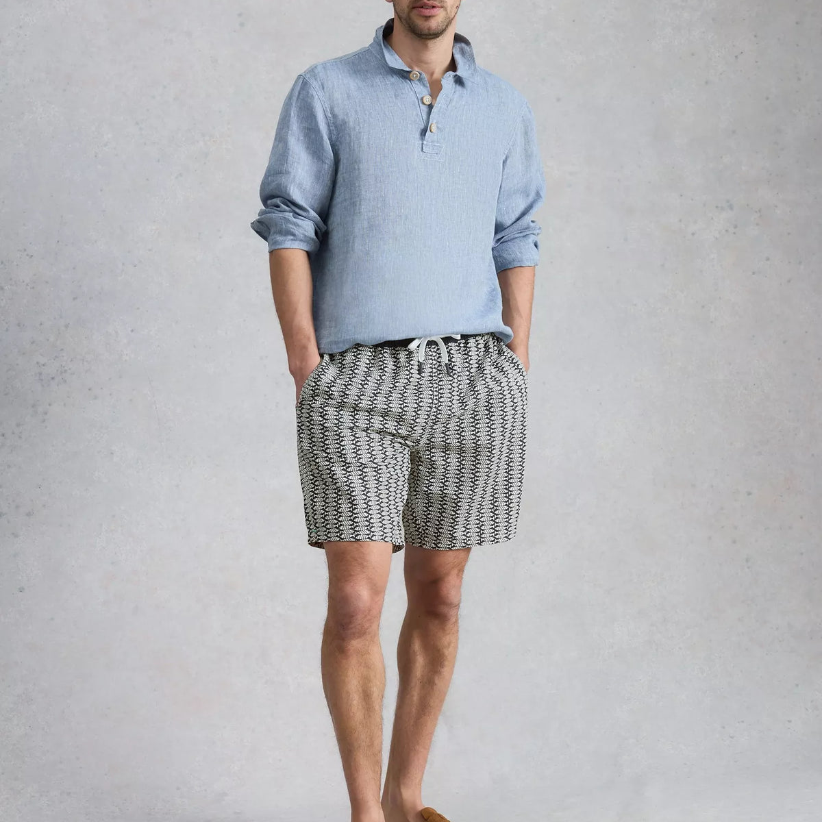 White Stuff Ventnor Geo Fish Swimshort In Navy Print — Maple Gifts