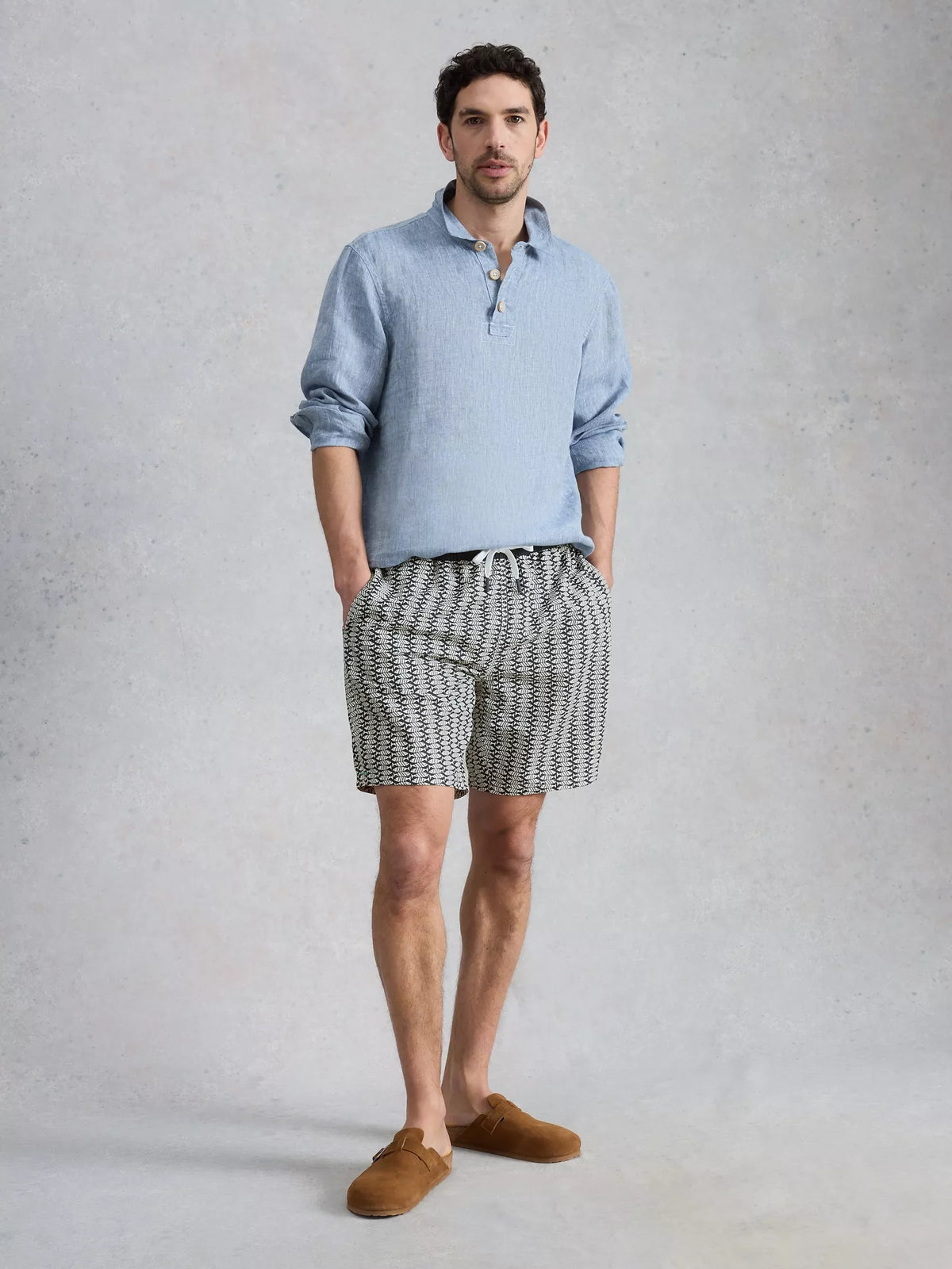 White Stuff Ventnor Geo Fish Swimshort In Navy Print — Maple Gifts