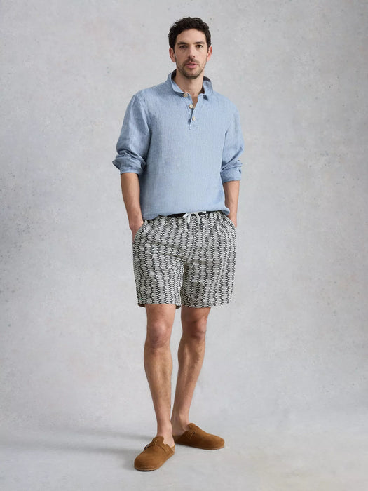 White Stuff Ventnor Geo Fish Swimshort In Navy Print