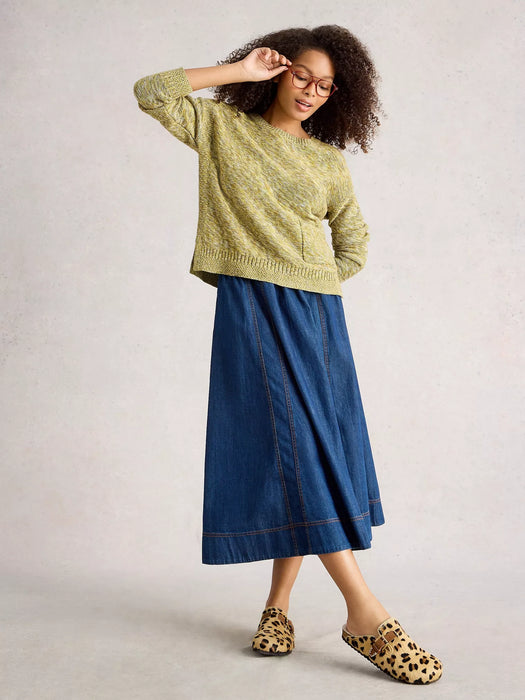 White Stuff Women's Victoria Jumper In Chartreuse Multi