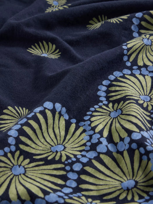 White Stuff Women's Thea Short Sleeve Jersey Dress In Navy Print