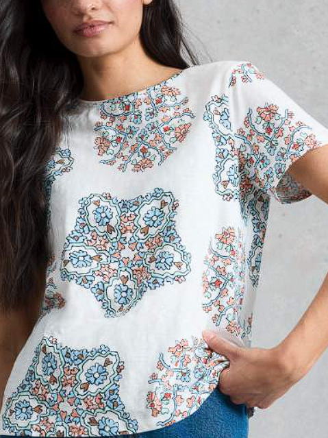 White Stuff Women's Abbie Mix Tee In White Multi