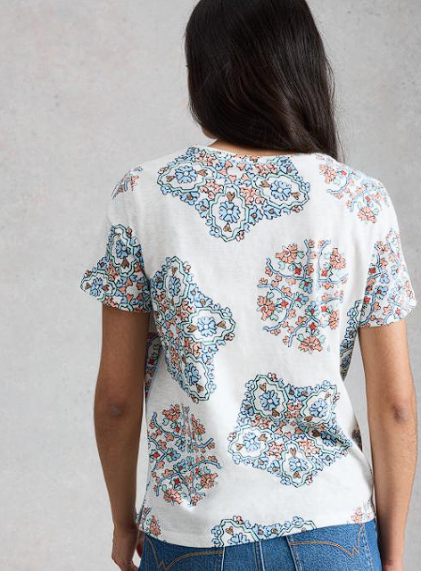 White Stuff Women's Abbie Mix Tee In White Multi