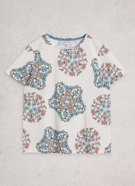 White Stuff Women's Abbie Mix Tee In White Multi