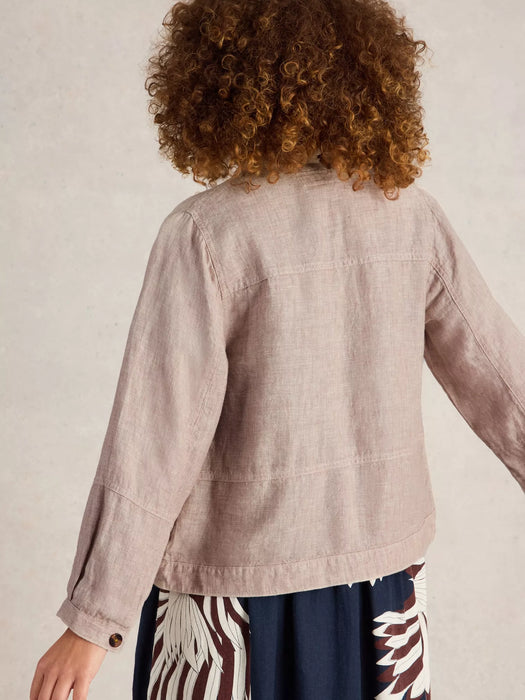 White Stuff Women's Camille Linen Jacket In Light Natural